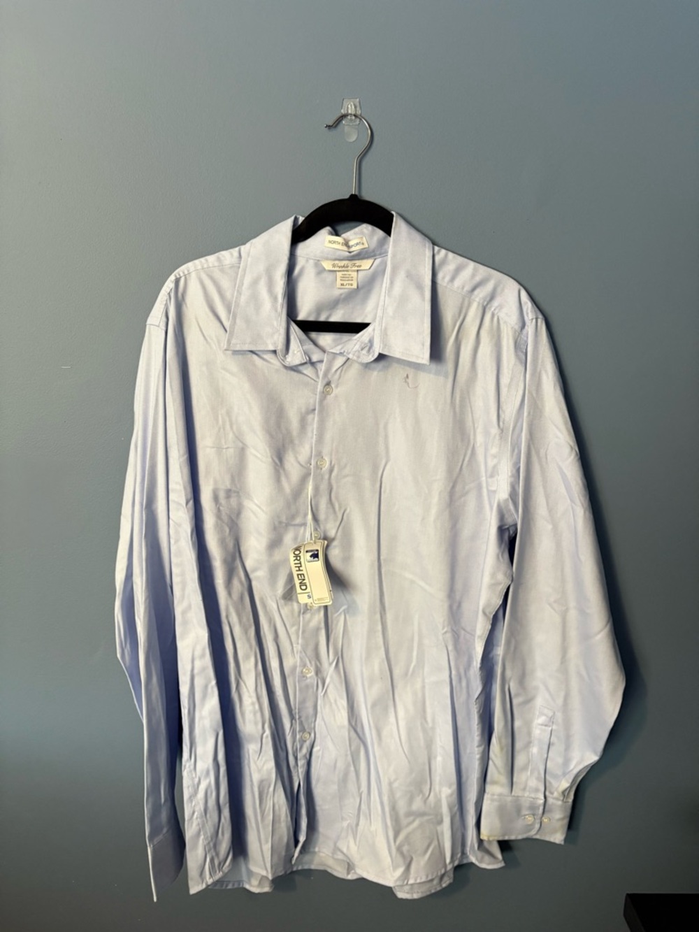 North end sport XL/TG Light Blue Men's Dress Shirt - Spread Collar